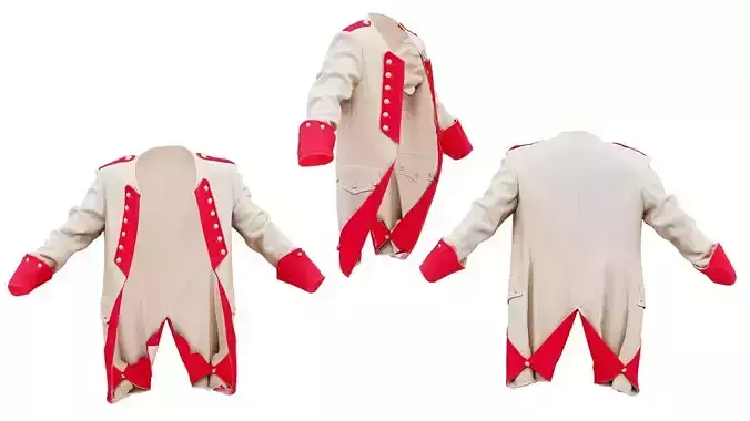 Train Coat Low-poly 3D model