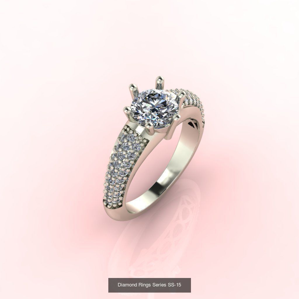 98 Files -  3DM Solitaire Women Ring Single Stone print model 3D Model Collection_112