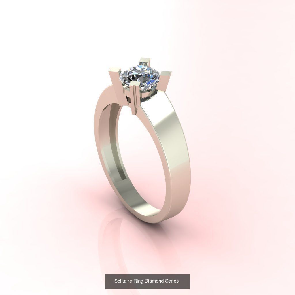 98 Files -  3DM Solitaire Women Ring Single Stone print model 3D Model Collection_60
