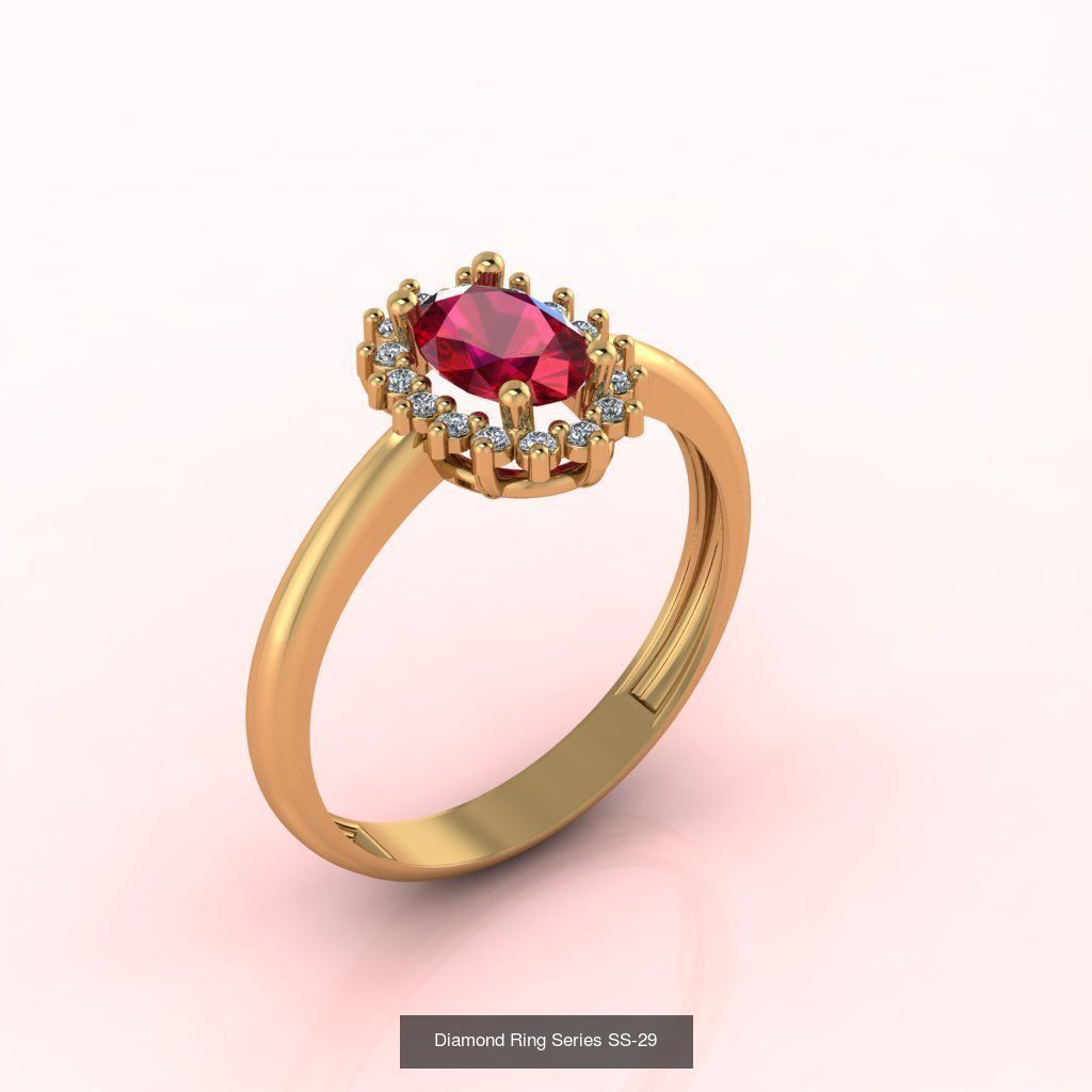 98 Files -  3DM Solitaire Women Ring Single Stone print model 3D Model Collection_97