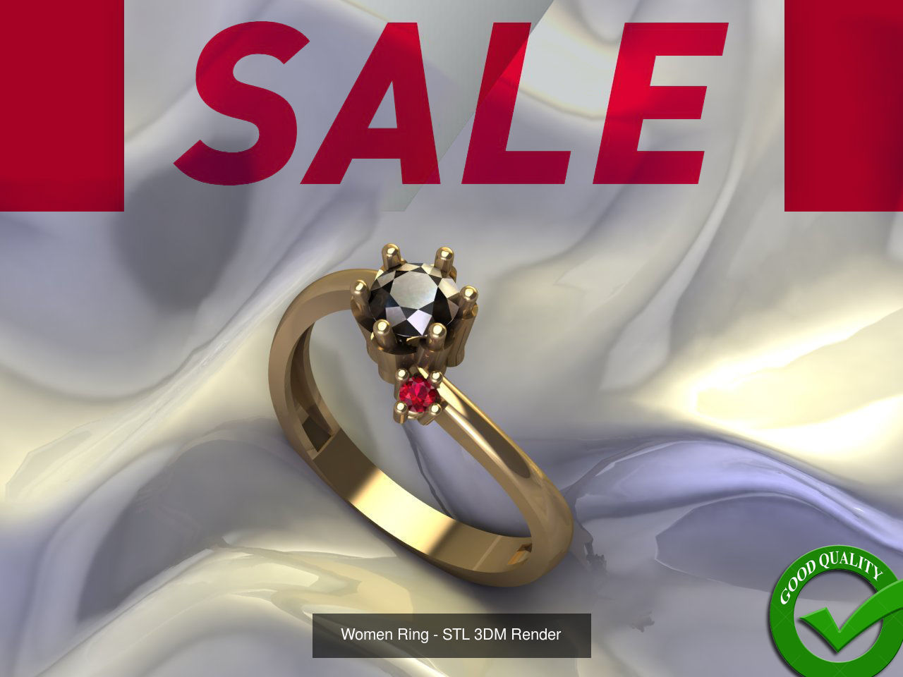 98 Files -  3DM Solitaire Women Ring Single Stone print model 3D Model Collection_31