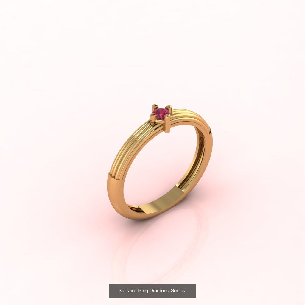 98 Files -  3DM Solitaire Women Ring Single Stone print model 3D Model Collection_76