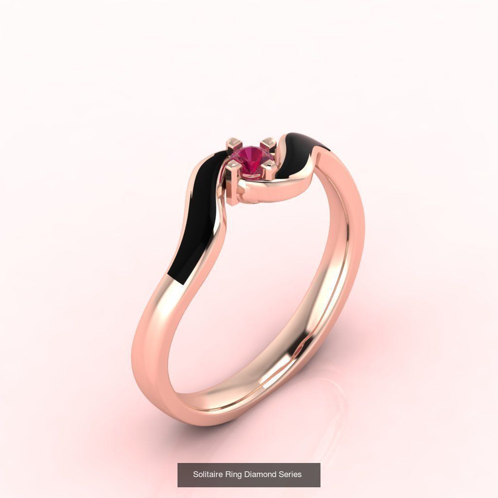 98 Files -  3DM Solitaire Women Ring Single Stone print model 3D Model Collection_79