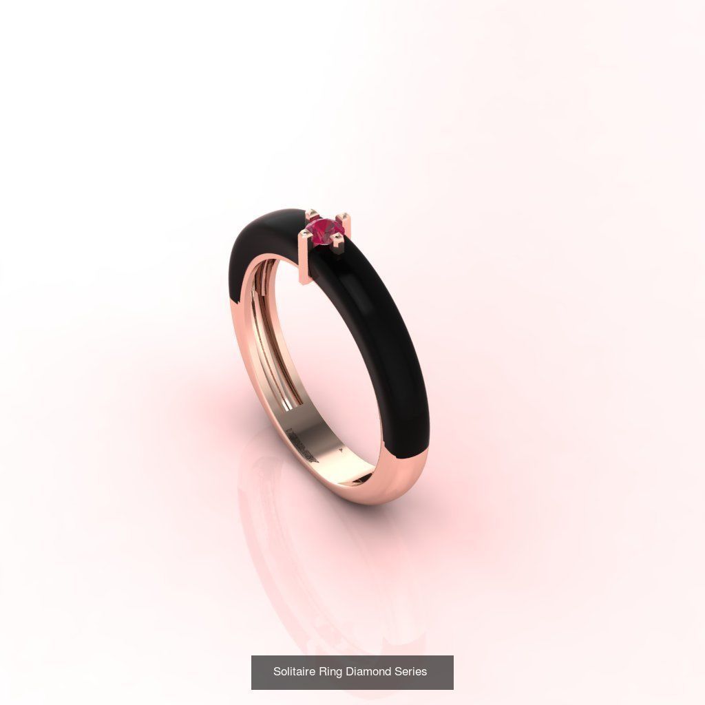 98 Files -  3DM Solitaire Women Ring Single Stone print model 3D Model Collection_77