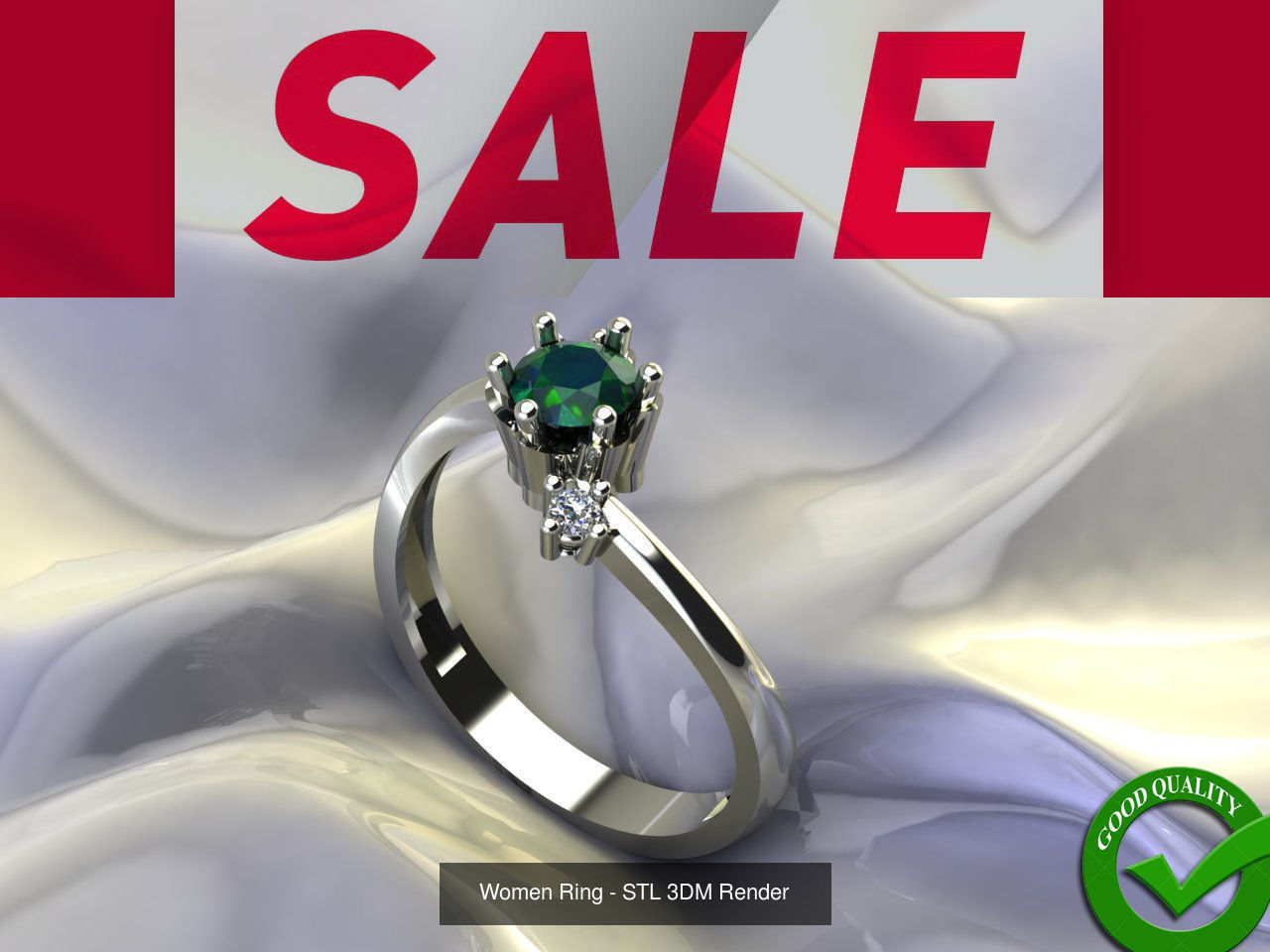 98 Files -  3DM Solitaire Women Ring Single Stone print model 3D Model Collection_25