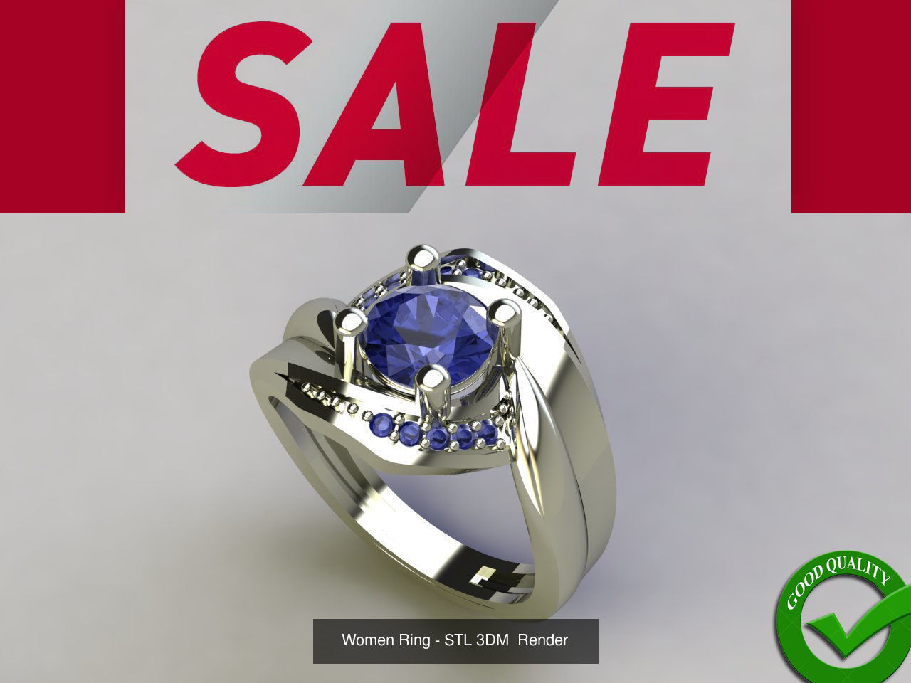 98 Files -  3DM Solitaire Women Ring Single Stone print model 3D Model Collection_21