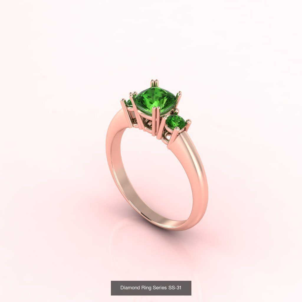 98 Files -  3DM Solitaire Women Ring Single Stone print model 3D Model Collection_94