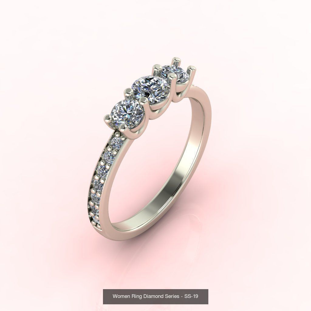 98 Files -  3DM Solitaire Women Ring Single Stone print model 3D Model Collection_108