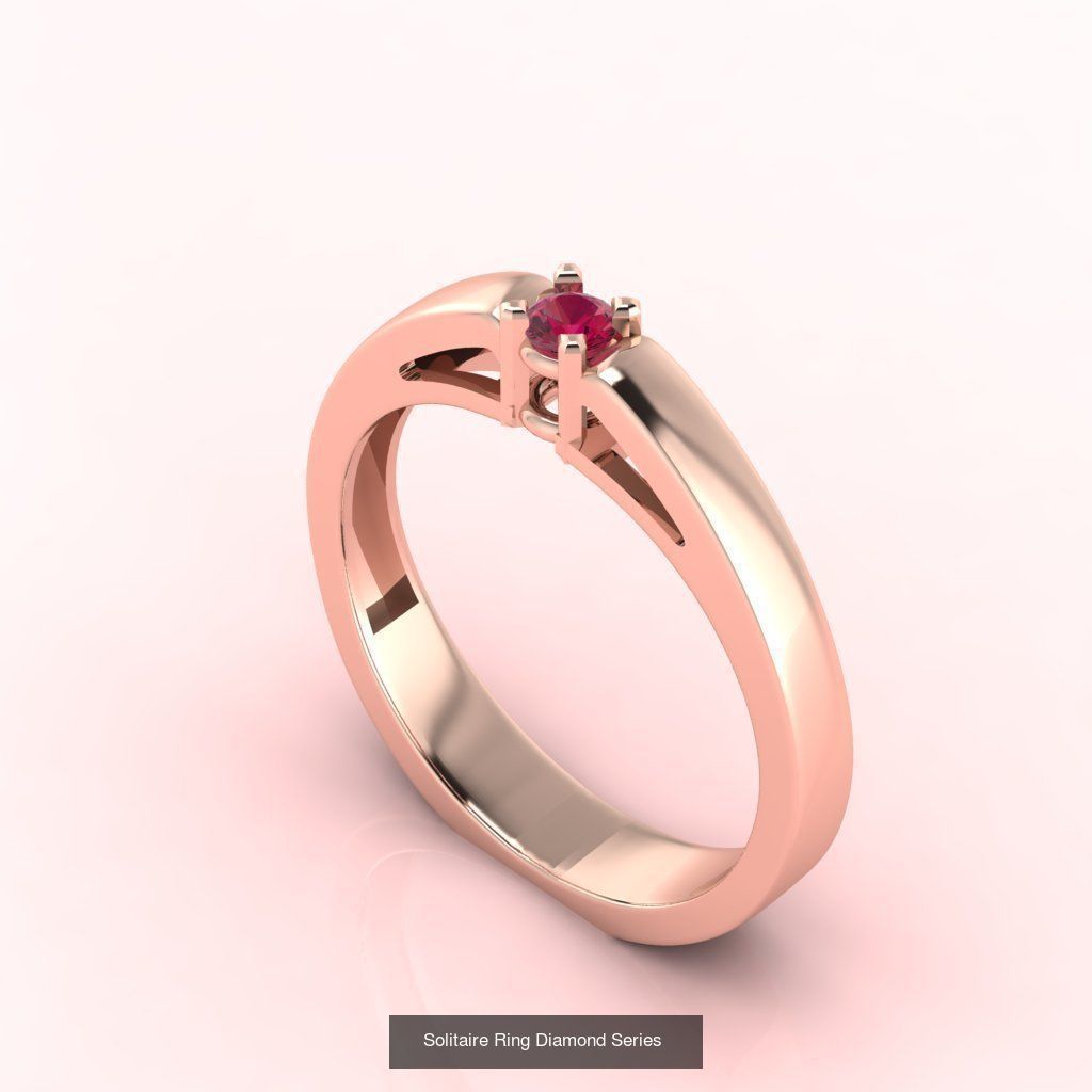 98 Files -  3DM Solitaire Women Ring Single Stone print model 3D Model Collection_80