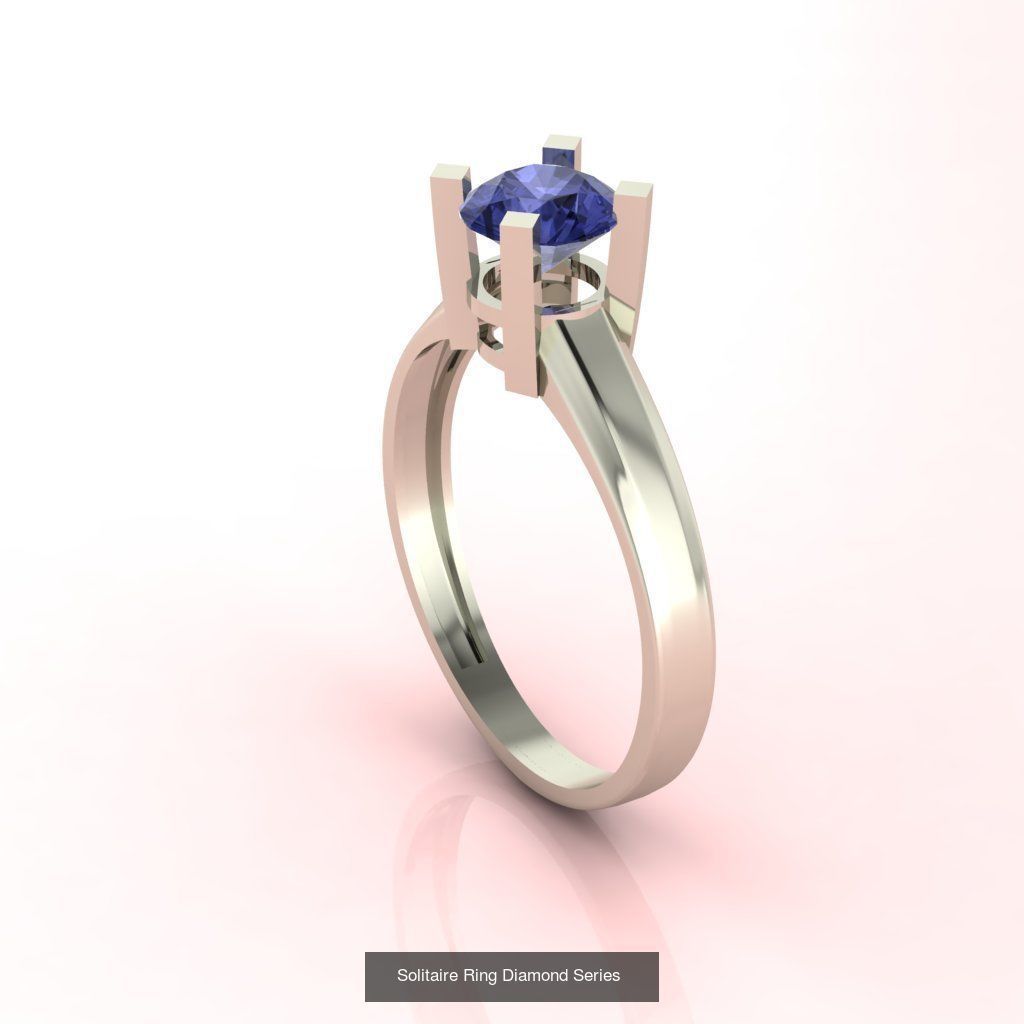 98 Files -  3DM Solitaire Women Ring Single Stone print model 3D Model Collection_38
