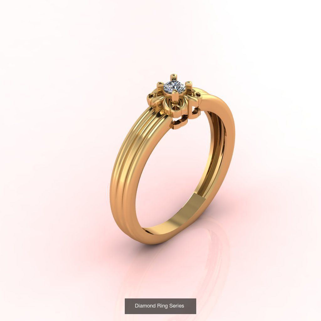 98 Files -  3DM Solitaire Women Ring Single Stone print model 3D Model Collection_71