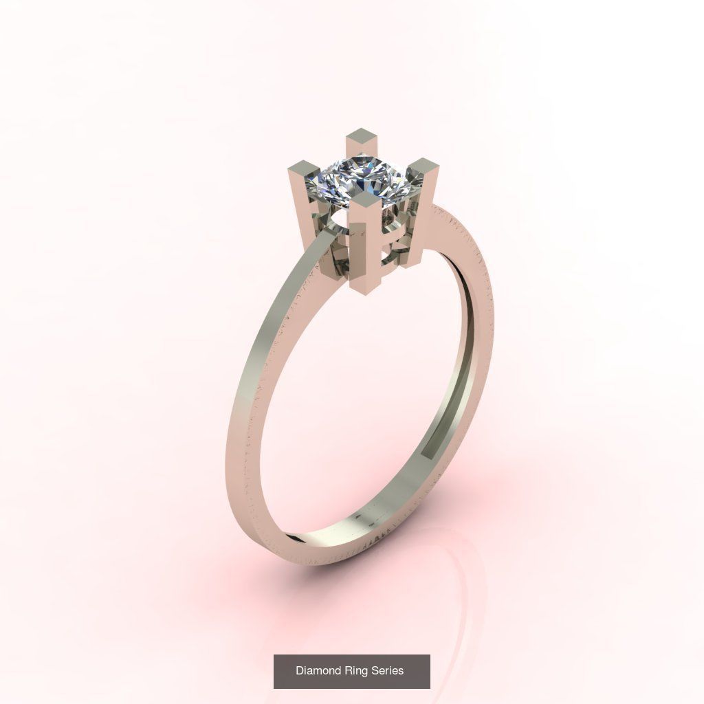 98 Files -  3DM Solitaire Women Ring Single Stone print model 3D Model Collection_54
