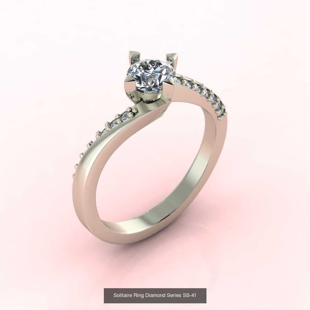 98 Files -  3DM Solitaire Women Ring Single Stone print model 3D Model Collection_87