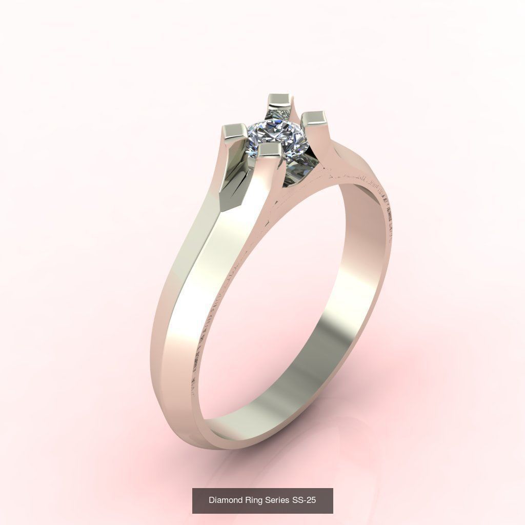 98 Files -  3DM Solitaire Women Ring Single Stone print model 3D Model Collection_101