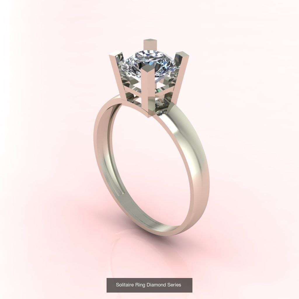 98 Files -  3DM Solitaire Women Ring Single Stone print model 3D Model Collection_49