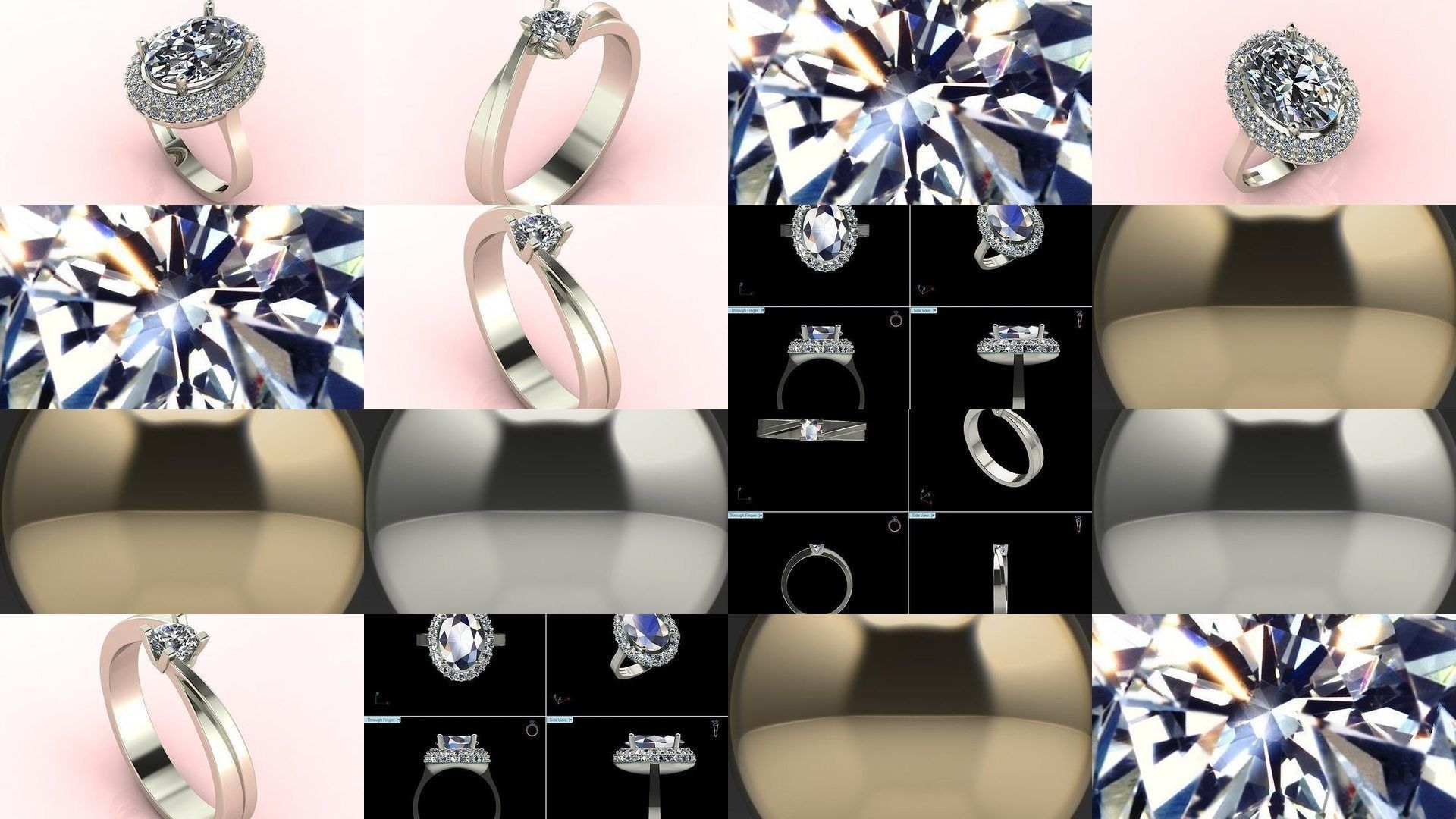 98 Files -  3DM Solitaire Women Ring Single Stone print model 3D Model Collection_17