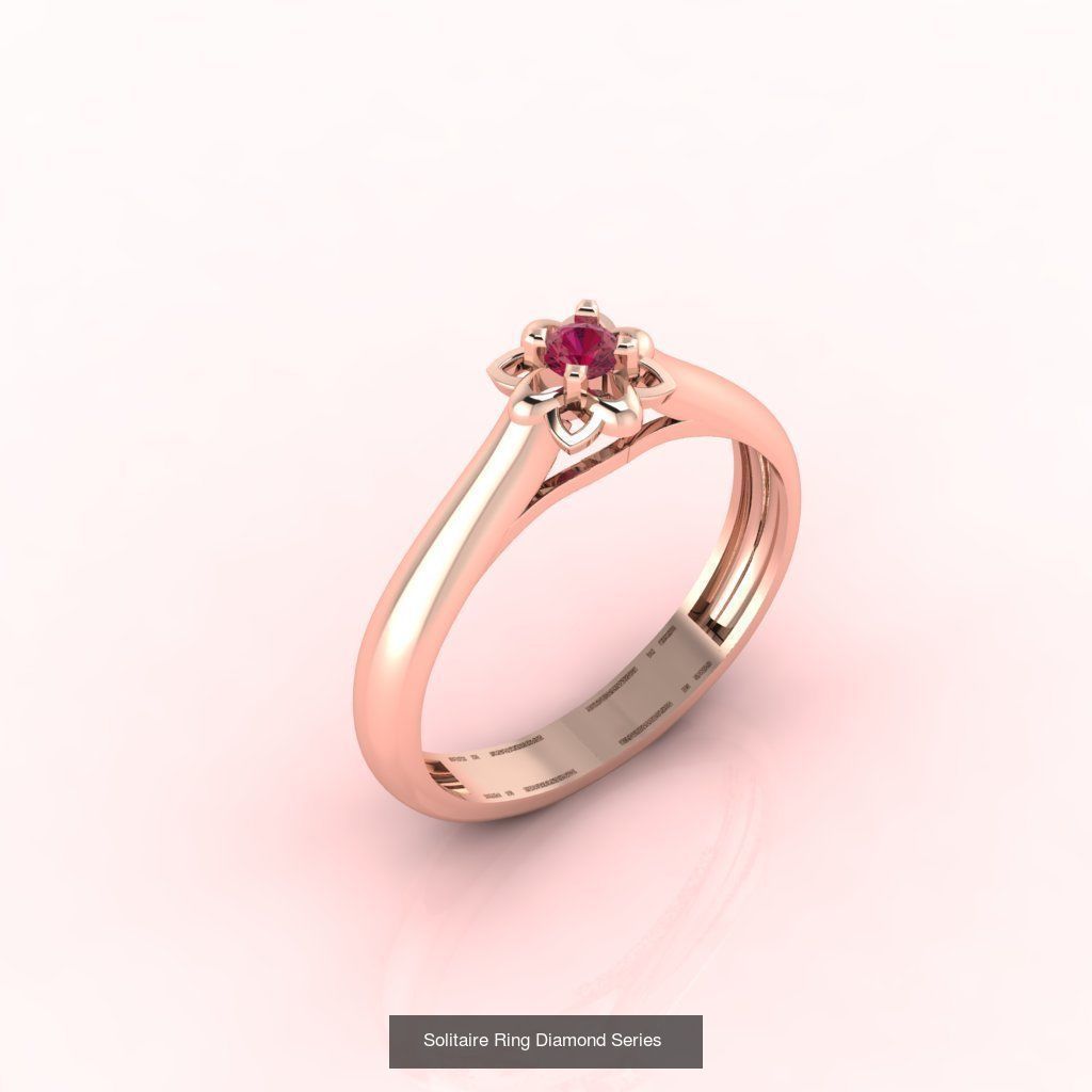 98 Files -  3DM Solitaire Women Ring Single Stone print model 3D Model Collection_73