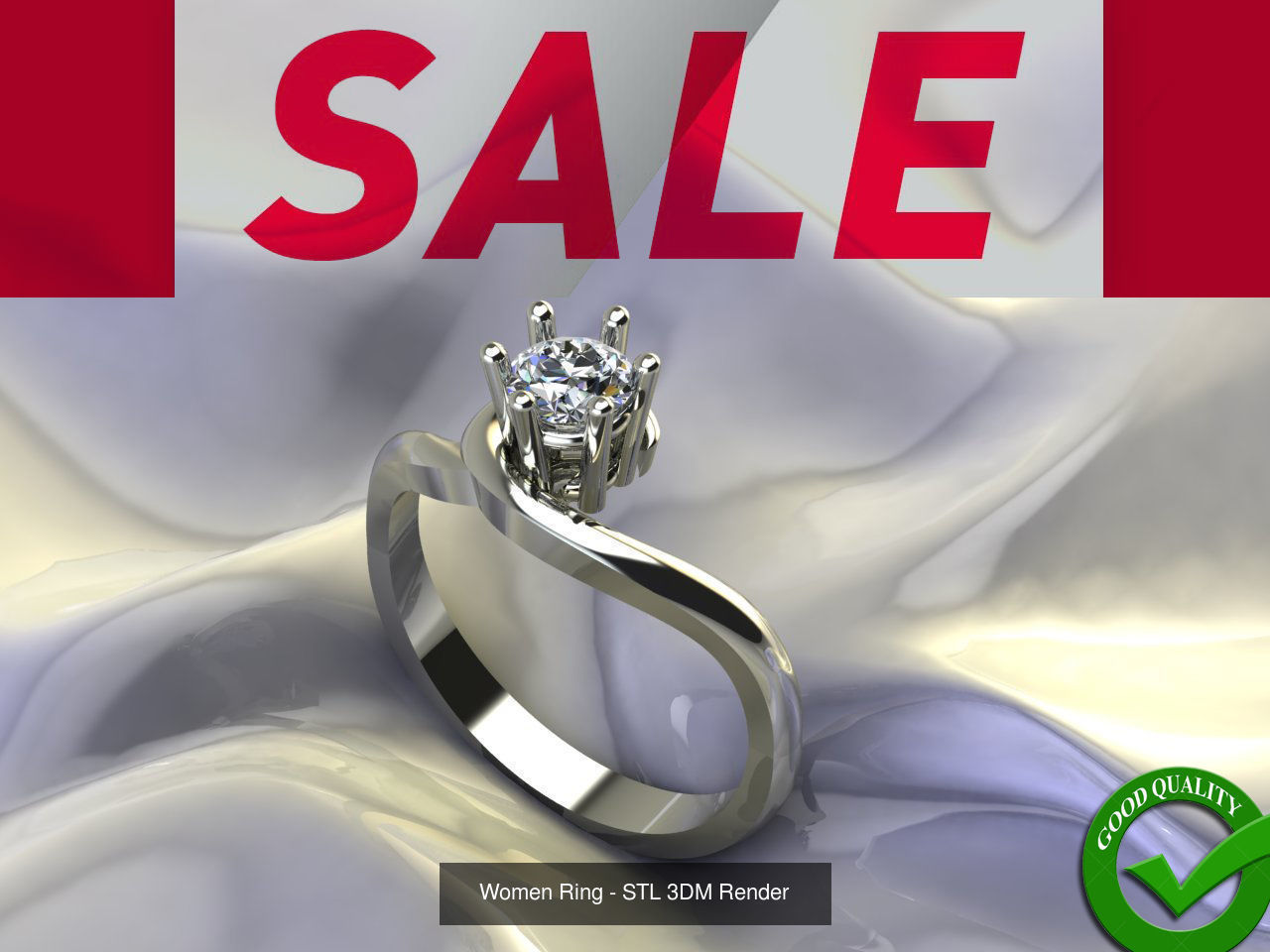 98 Files -  3DM Solitaire Women Ring Single Stone print model 3D Model Collection_22