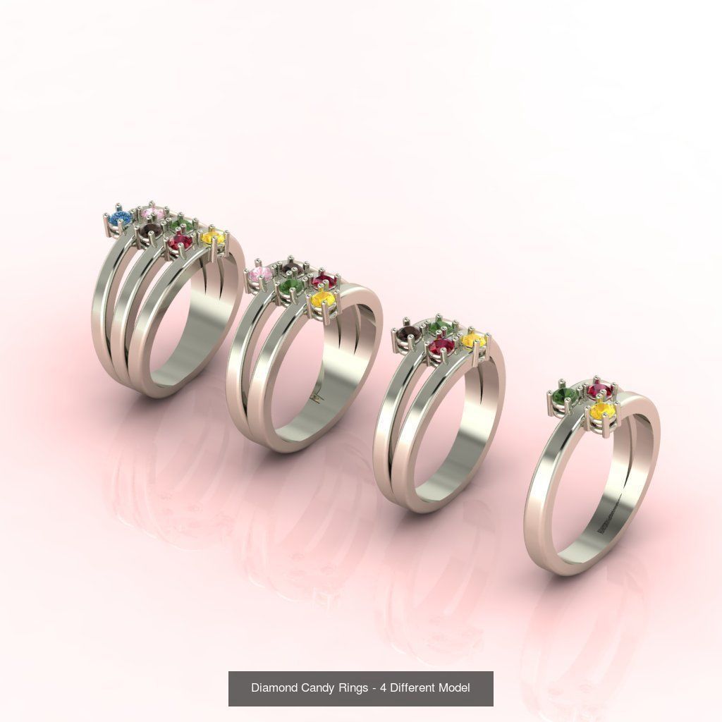 98 Files -  3DM Solitaire Women Ring Single Stone print model 3D Model Collection_105