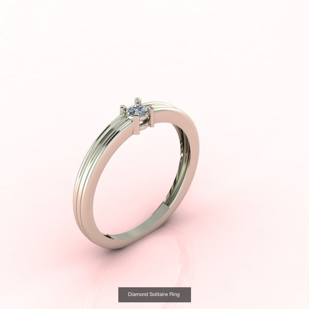 98 Files -  3DM Solitaire Women Ring Single Stone print model 3D Model Collection_83