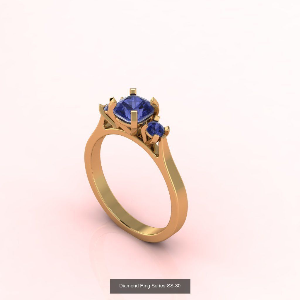 98 Files -  3DM Solitaire Women Ring Single Stone print model 3D Model Collection_95