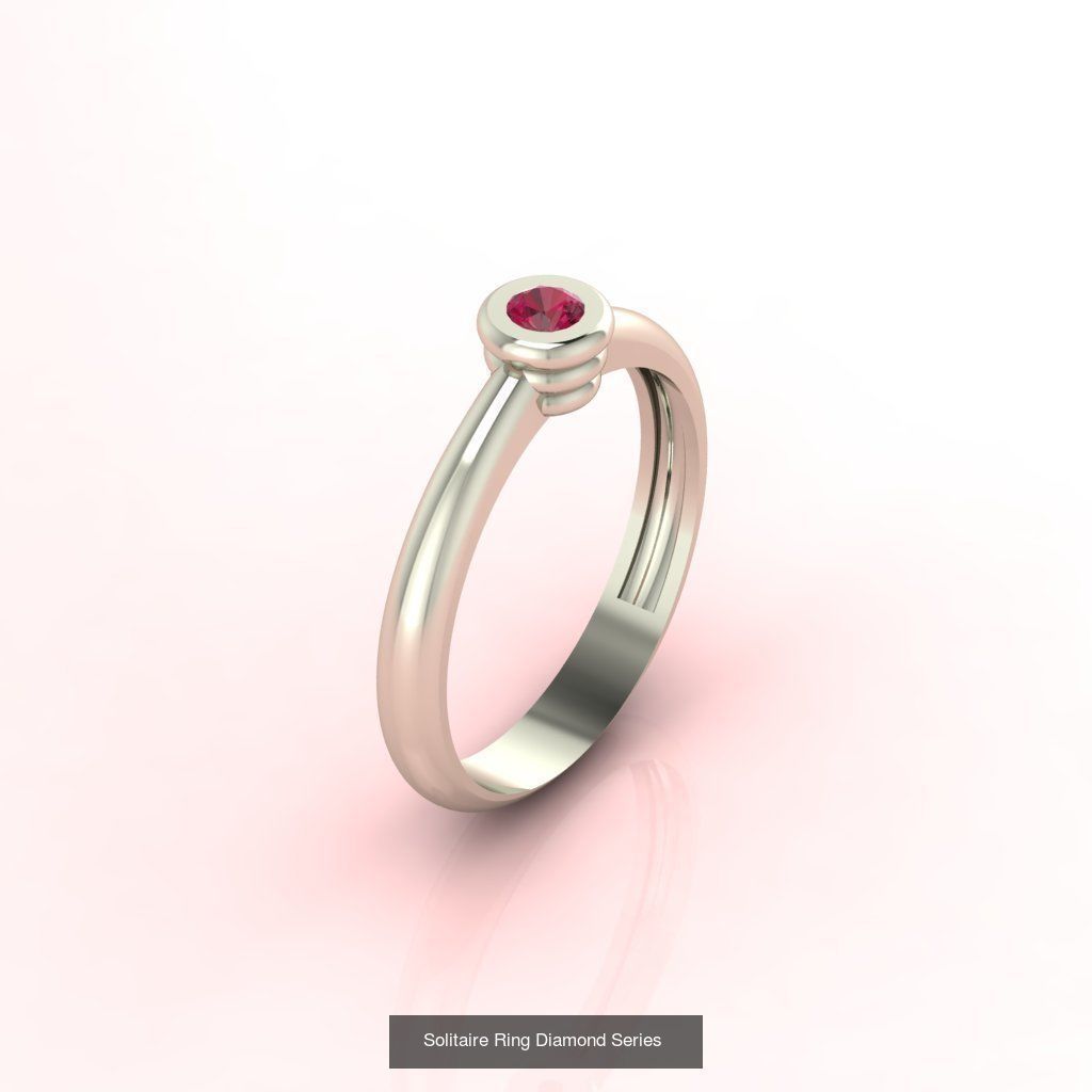 98 Files -  3DM Solitaire Women Ring Single Stone print model 3D Model Collection_63