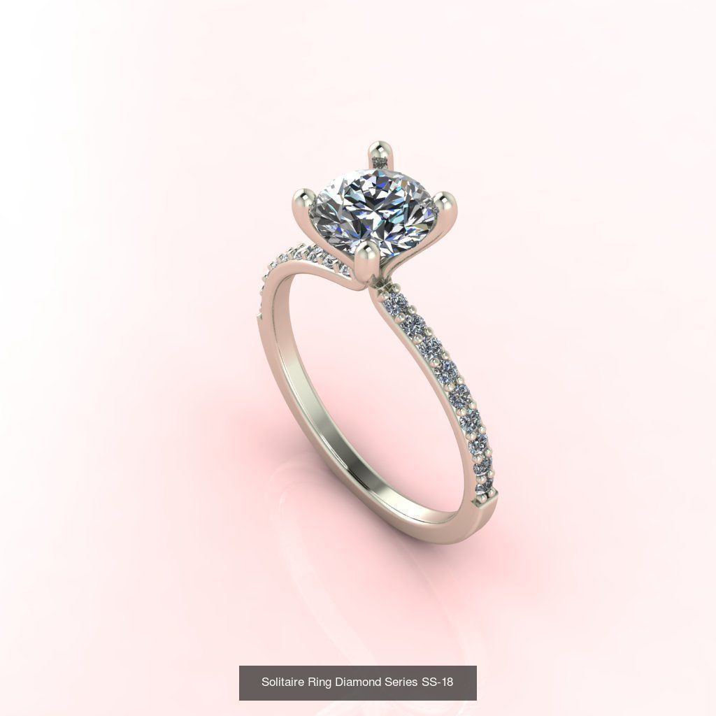 98 Files -  3DM Solitaire Women Ring Single Stone print model 3D Model Collection_109