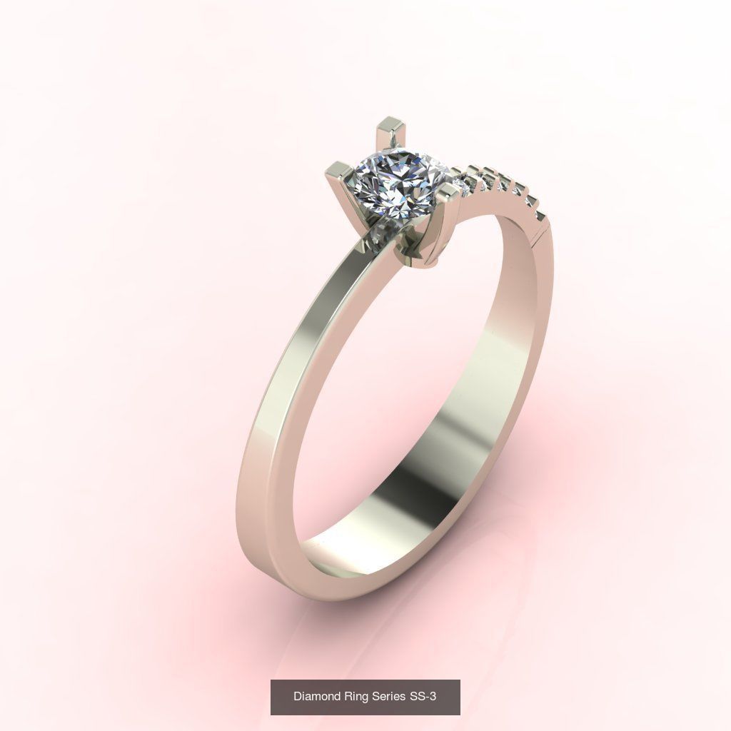 98 Files -  3DM Solitaire Women Ring Single Stone print model 3D Model Collection_96