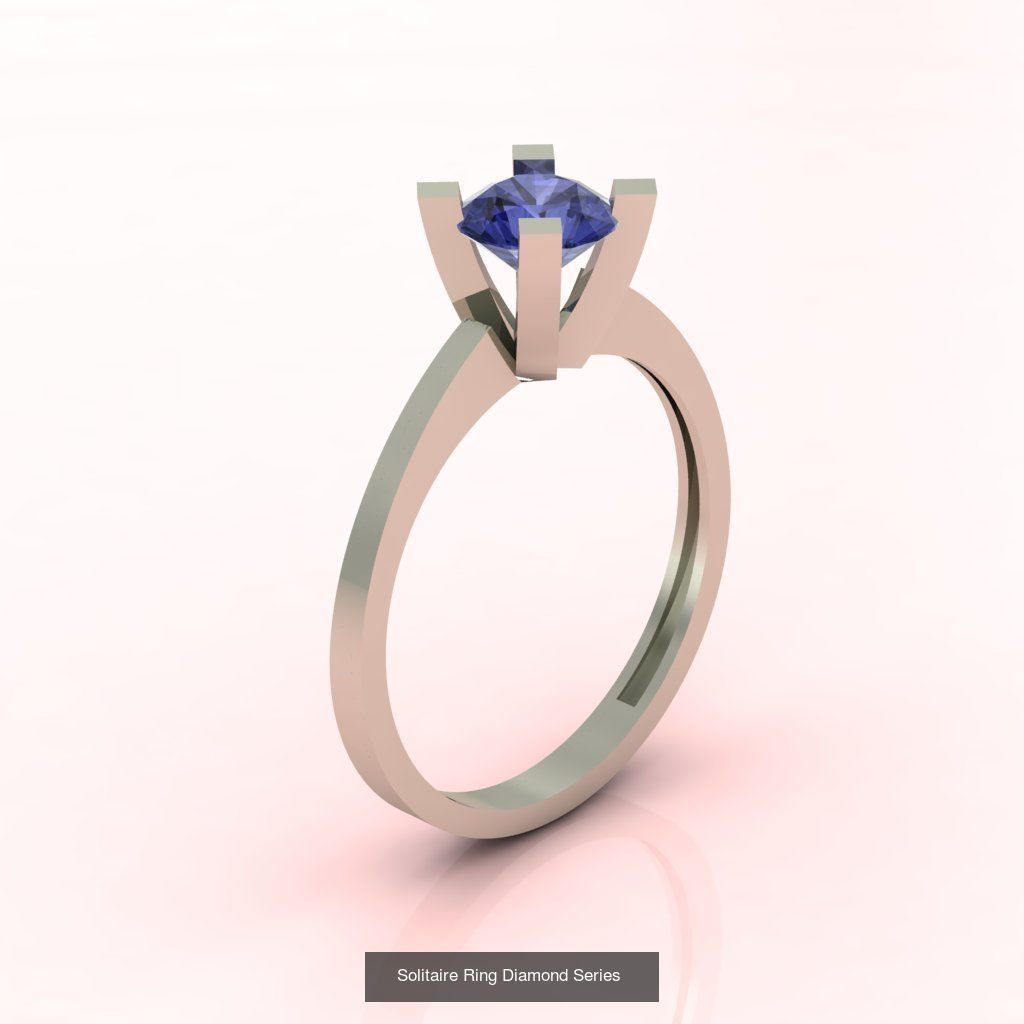 98 Files -  3DM Solitaire Women Ring Single Stone print model 3D Model Collection_37