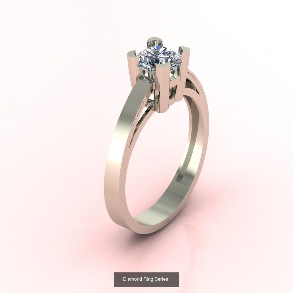 98 Files -  3DM Solitaire Women Ring Single Stone print model 3D Model Collection_32
