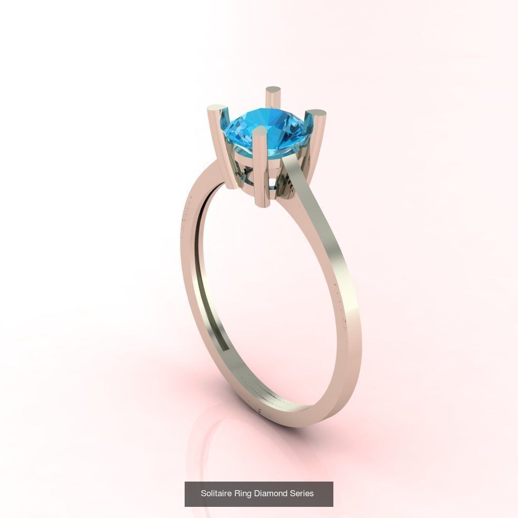 98 Files -  3DM Solitaire Women Ring Single Stone print model 3D Model Collection_33