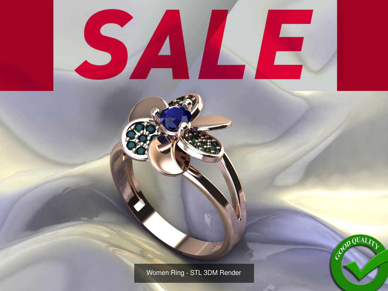 98 Files -  3DM Solitaire Women Ring Single Stone print model 3D Model Collection_29