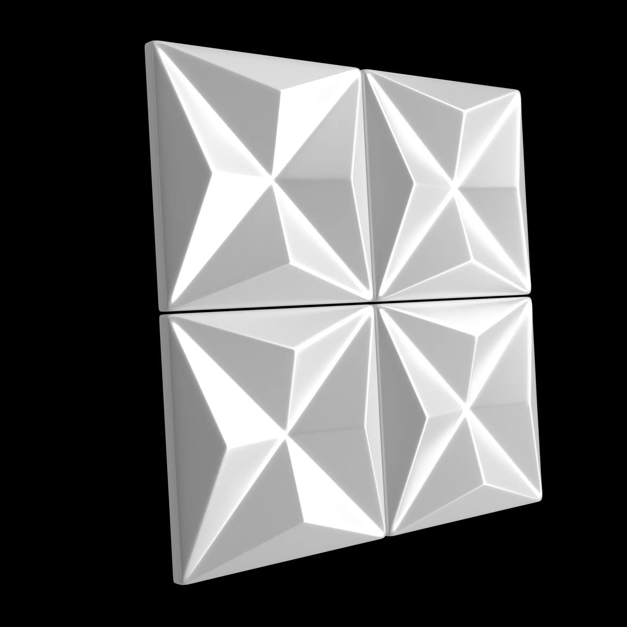 Panel3D05 geometric wall panel 3D model_0