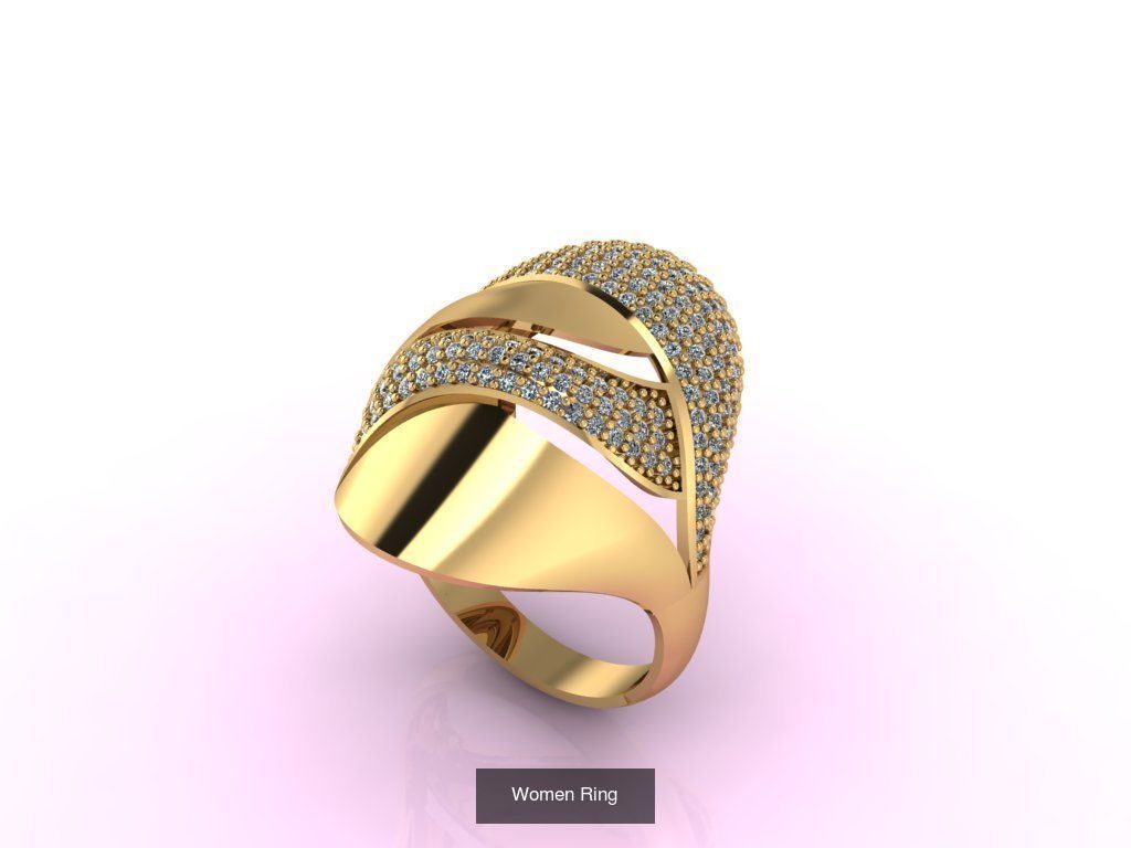 27 3DM Model Women Ring Stone 3DM Womens Ring 3D print model 3D Model Collection_19