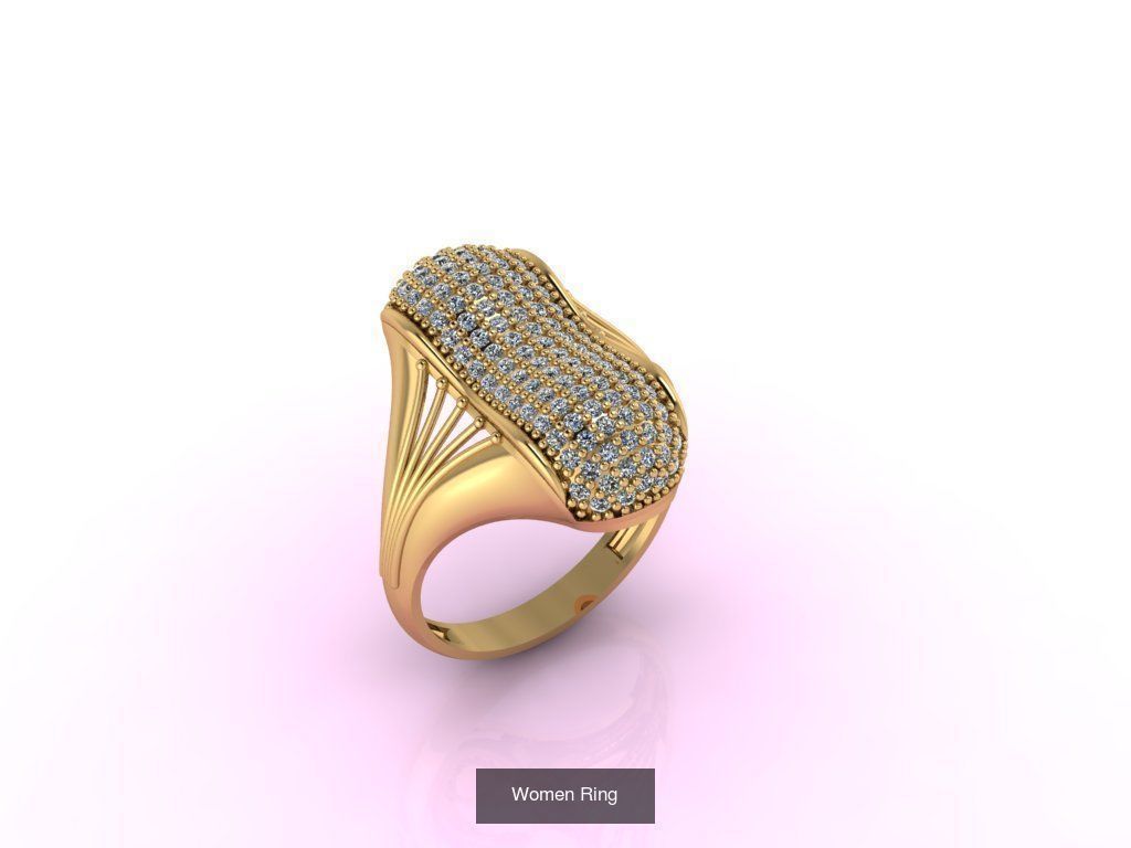 27 3DM Model Women Ring Stone 3DM Womens Ring 3D print model 3D Model Collection_7