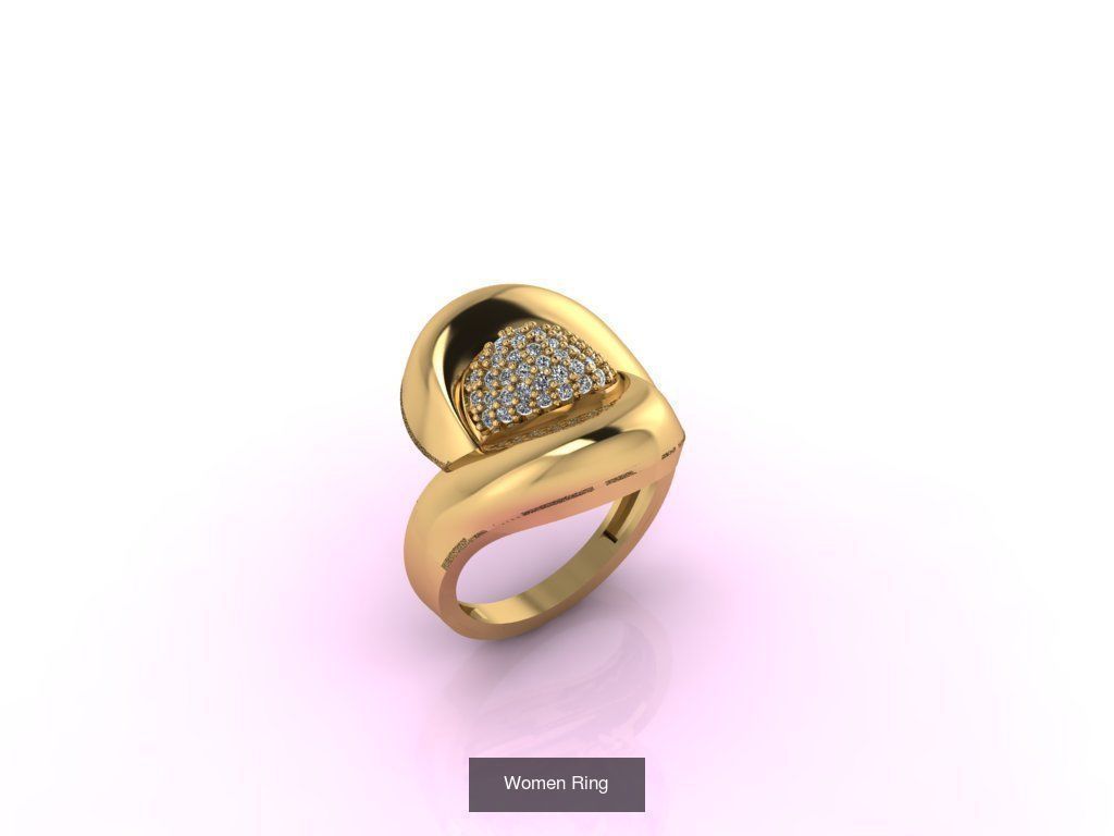 27 3DM Model Women Ring Stone 3DM Womens Ring 3D print model 3D Model Collection_28