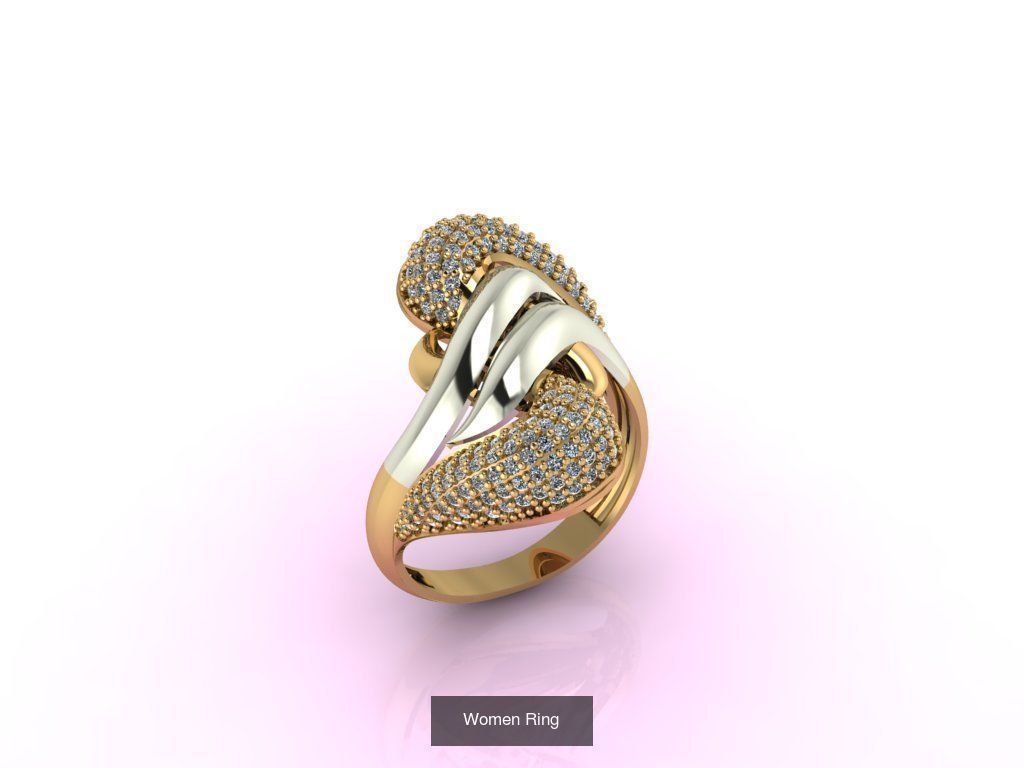27 3DM Model Women Ring Stone 3DM Womens Ring 3D print model 3D Model Collection_18