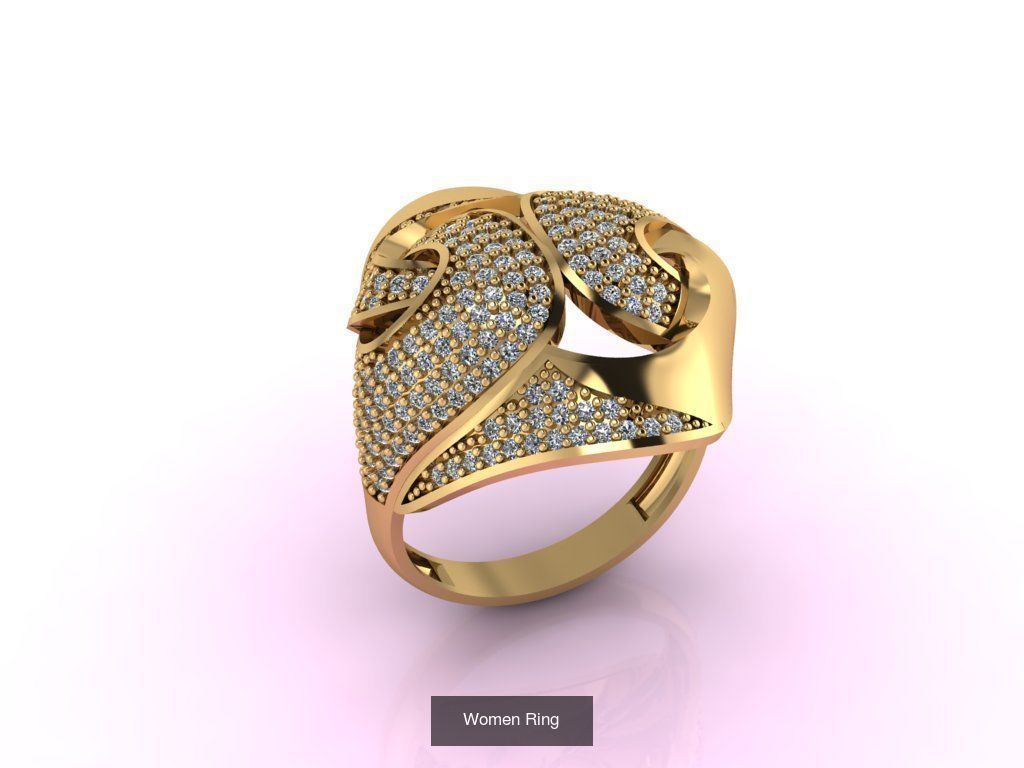 27 3DM Model Women Ring Stone 3DM Womens Ring 3D print model 3D Model Collection_13