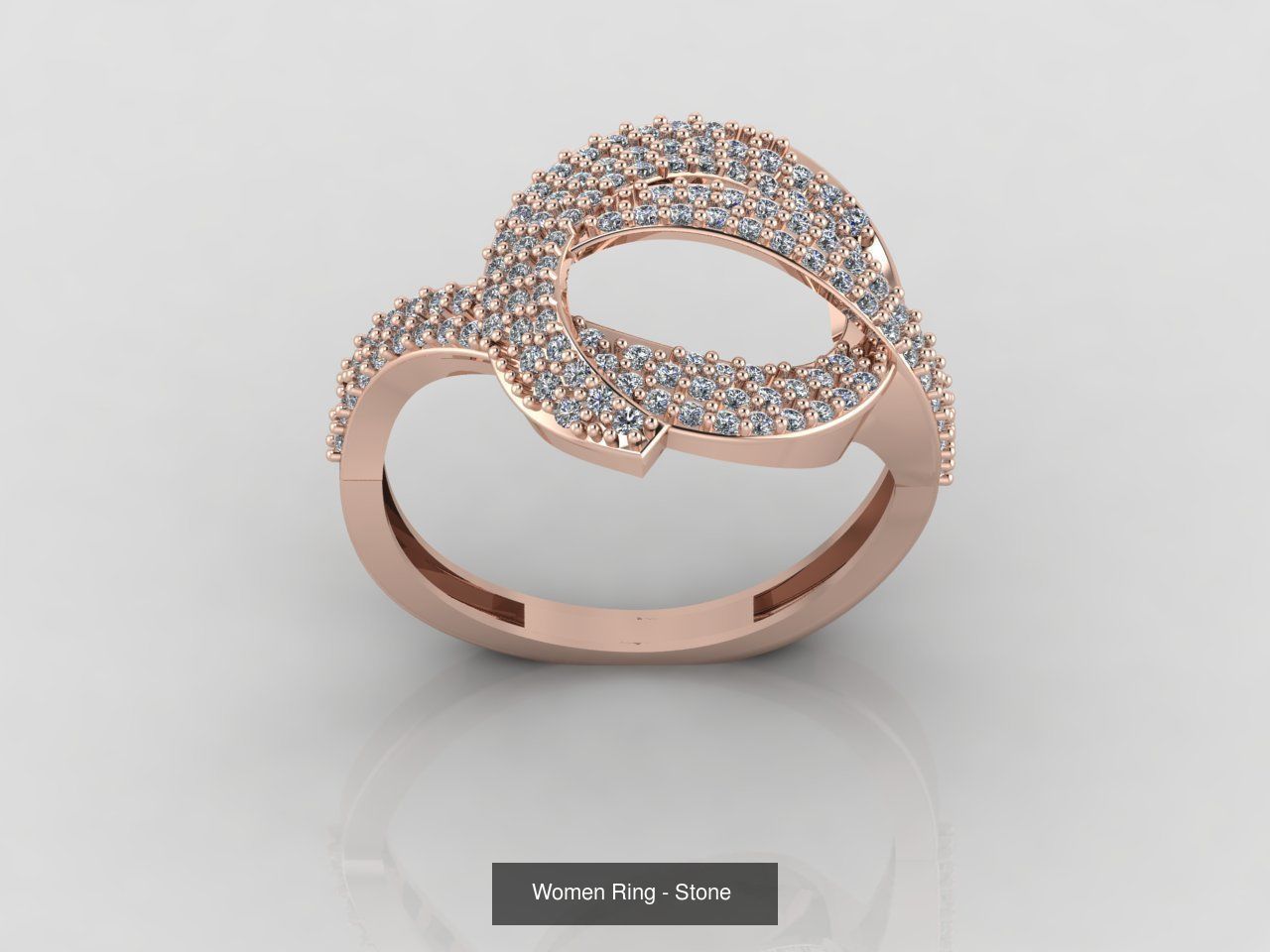 100 Files - Women Ring Womens Rings With Stone Models 3DM 3D Model Collection_16