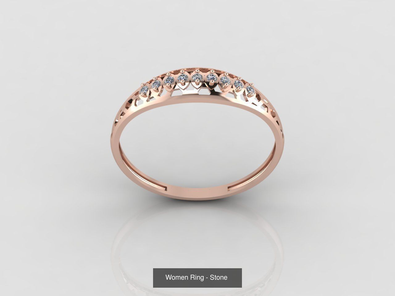 100 Files - Women Ring Womens Rings With Stone Models 3DM 3D Model Collection_89