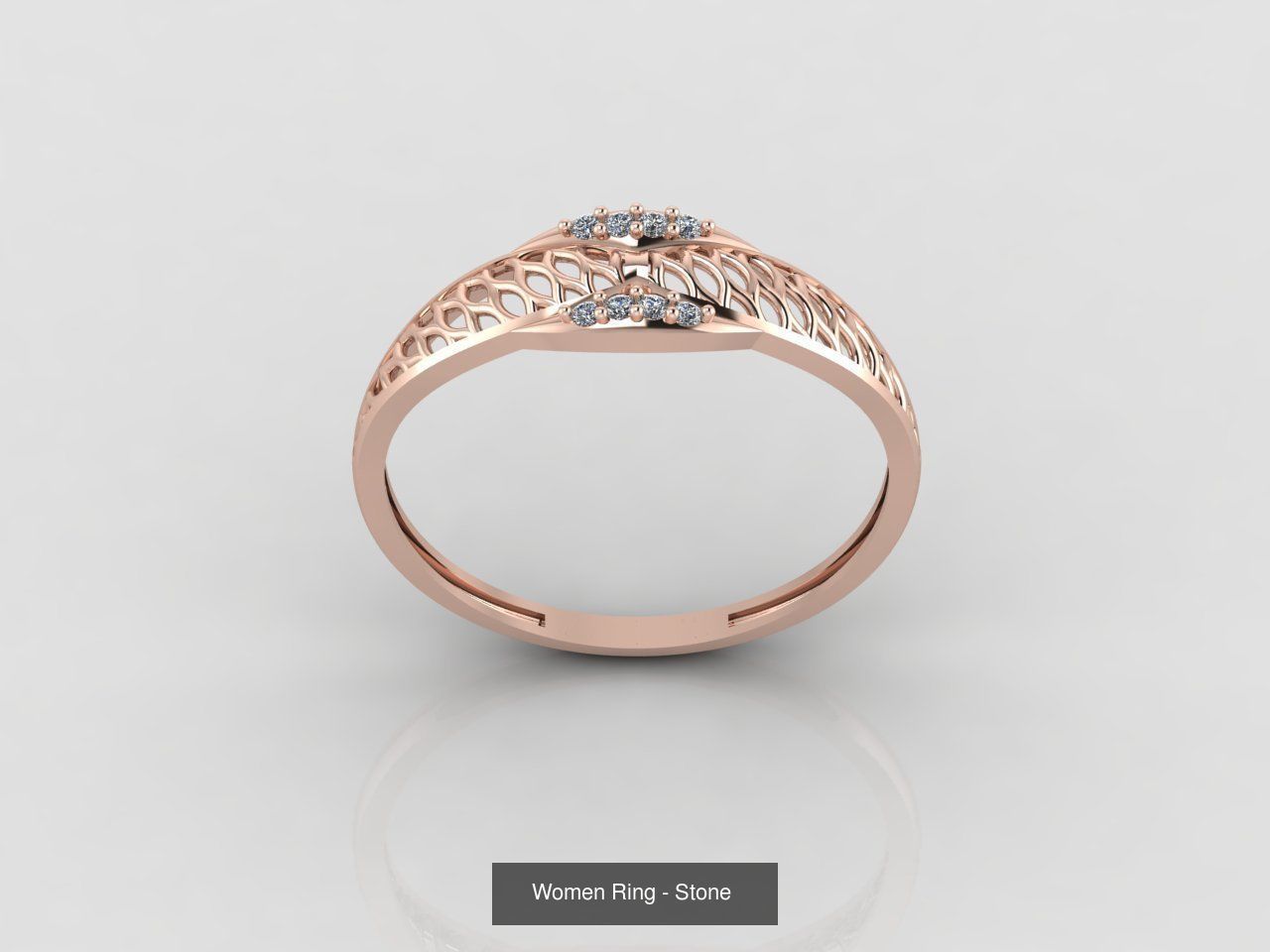 100 Files - Women Ring Womens Rings With Stone Models 3DM 3D Model Collection_38