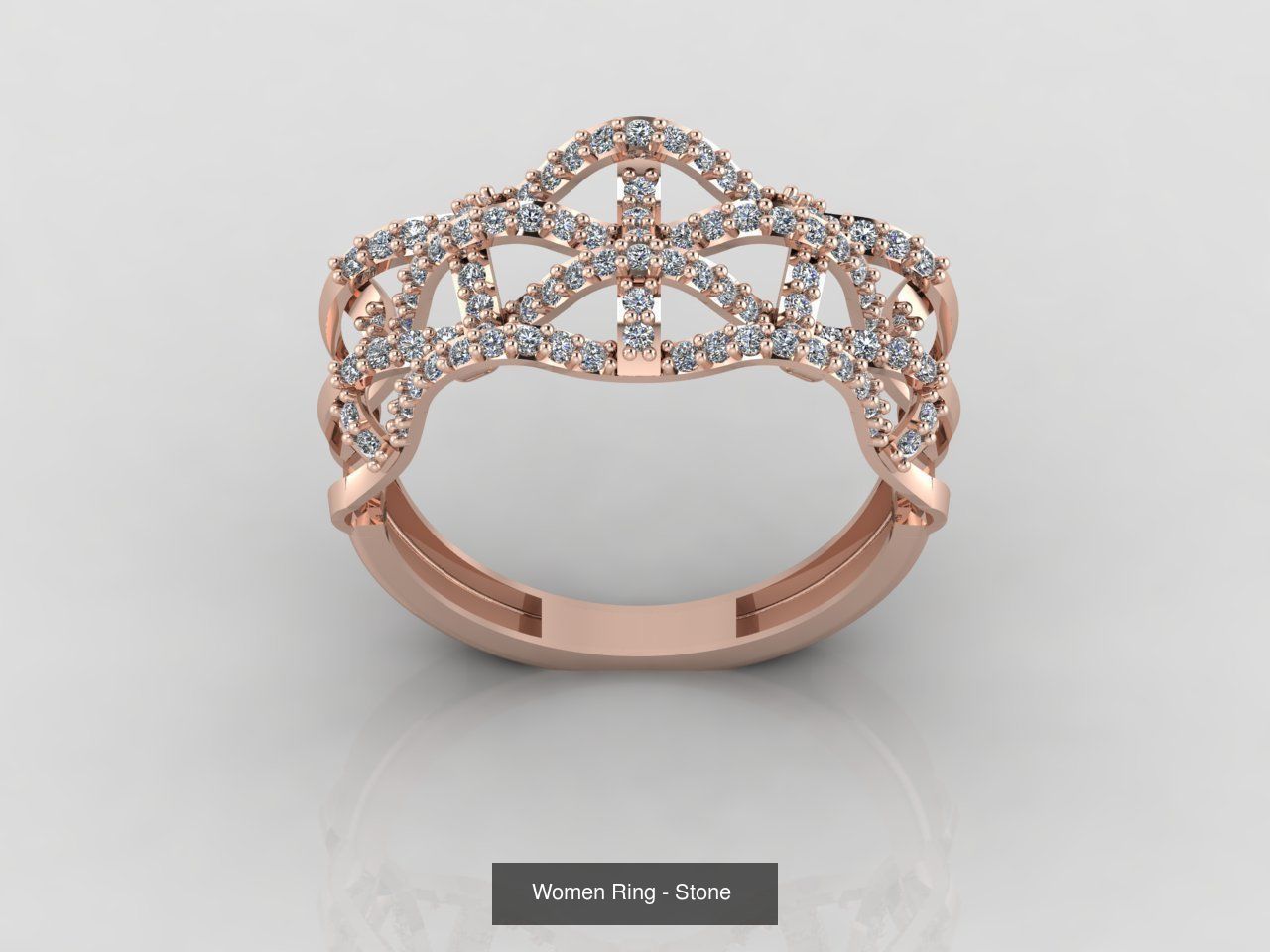 100 Files - Women Ring Womens Rings With Stone Models 3DM 3D Model Collection_12