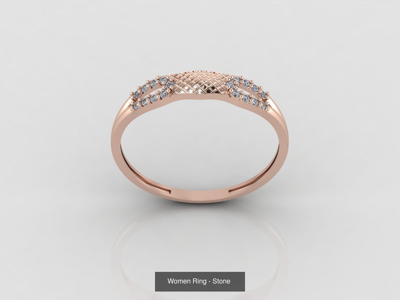 100 Files - Women Ring Womens Rings With Stone Models 3DM 3D Model Collection_84