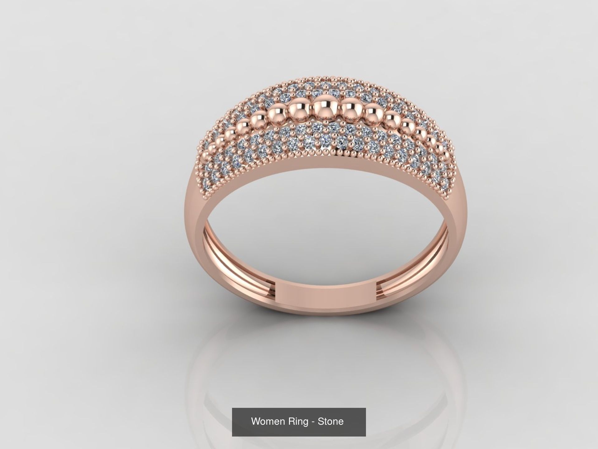 100 Files - Women Ring Womens Rings With Stone Models 3DM 3D Model Collection_101