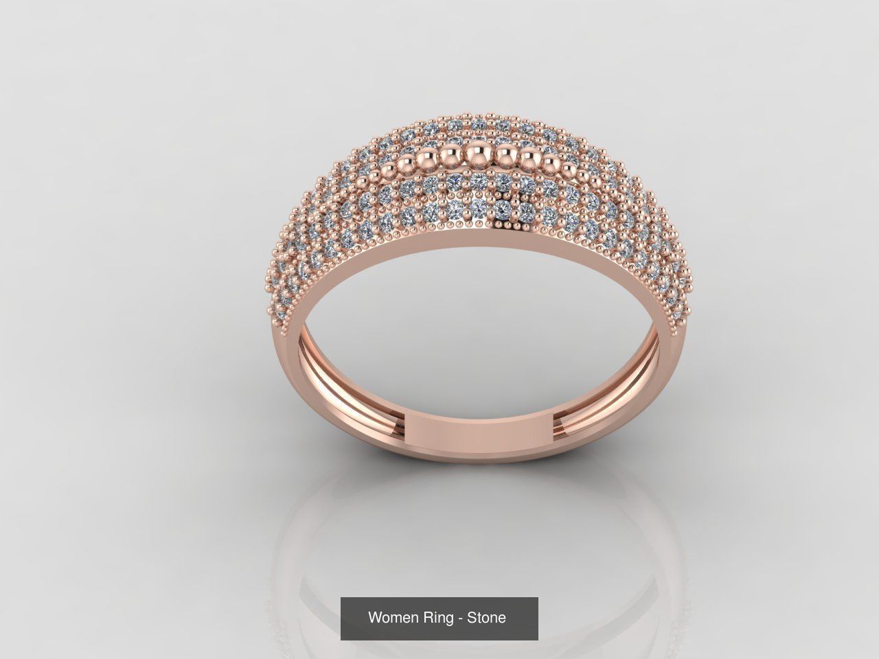 100 Files - Women Ring Womens Rings With Stone Models 3DM 3D Model Collection_99