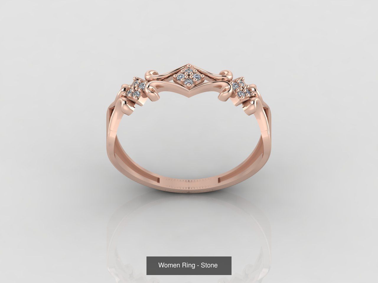 100 Files - Women Ring Womens Rings With Stone Models 3DM 3D Model Collection_82
