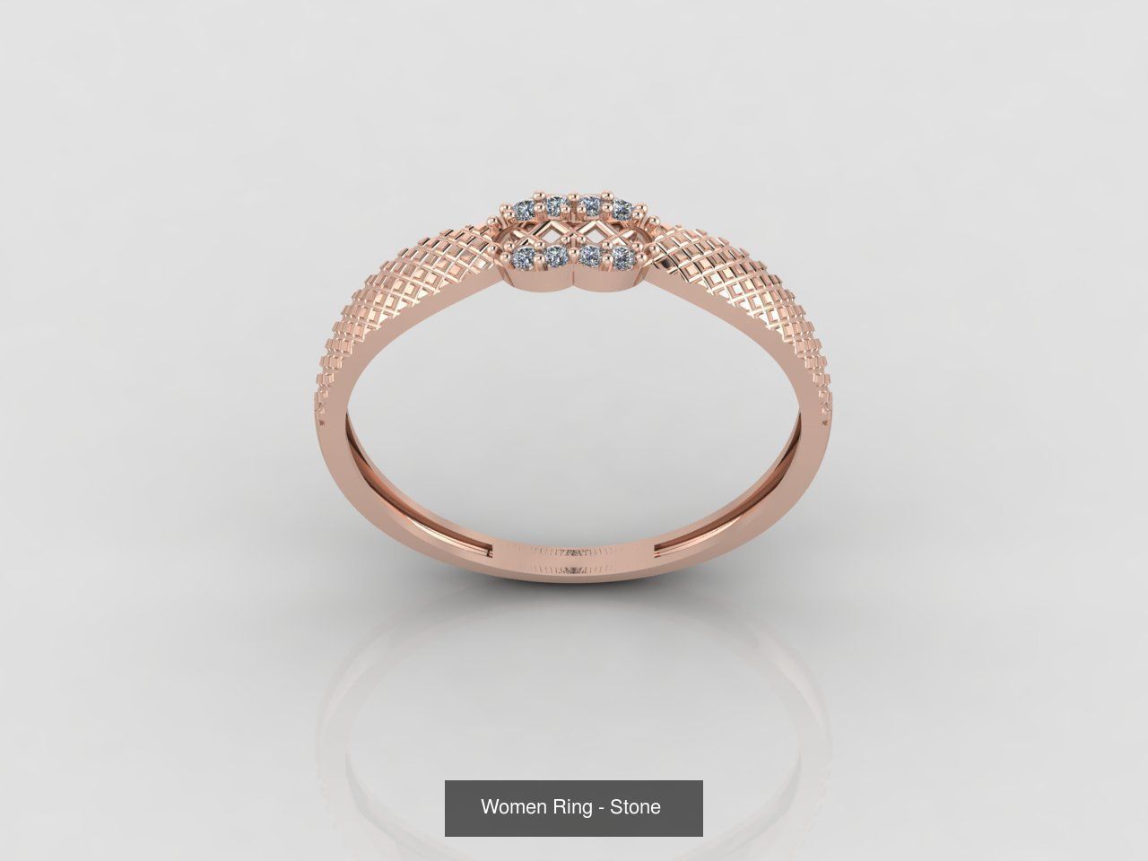 100 Files - Women Ring Womens Rings With Stone Models 3DM 3D Model Collection_80