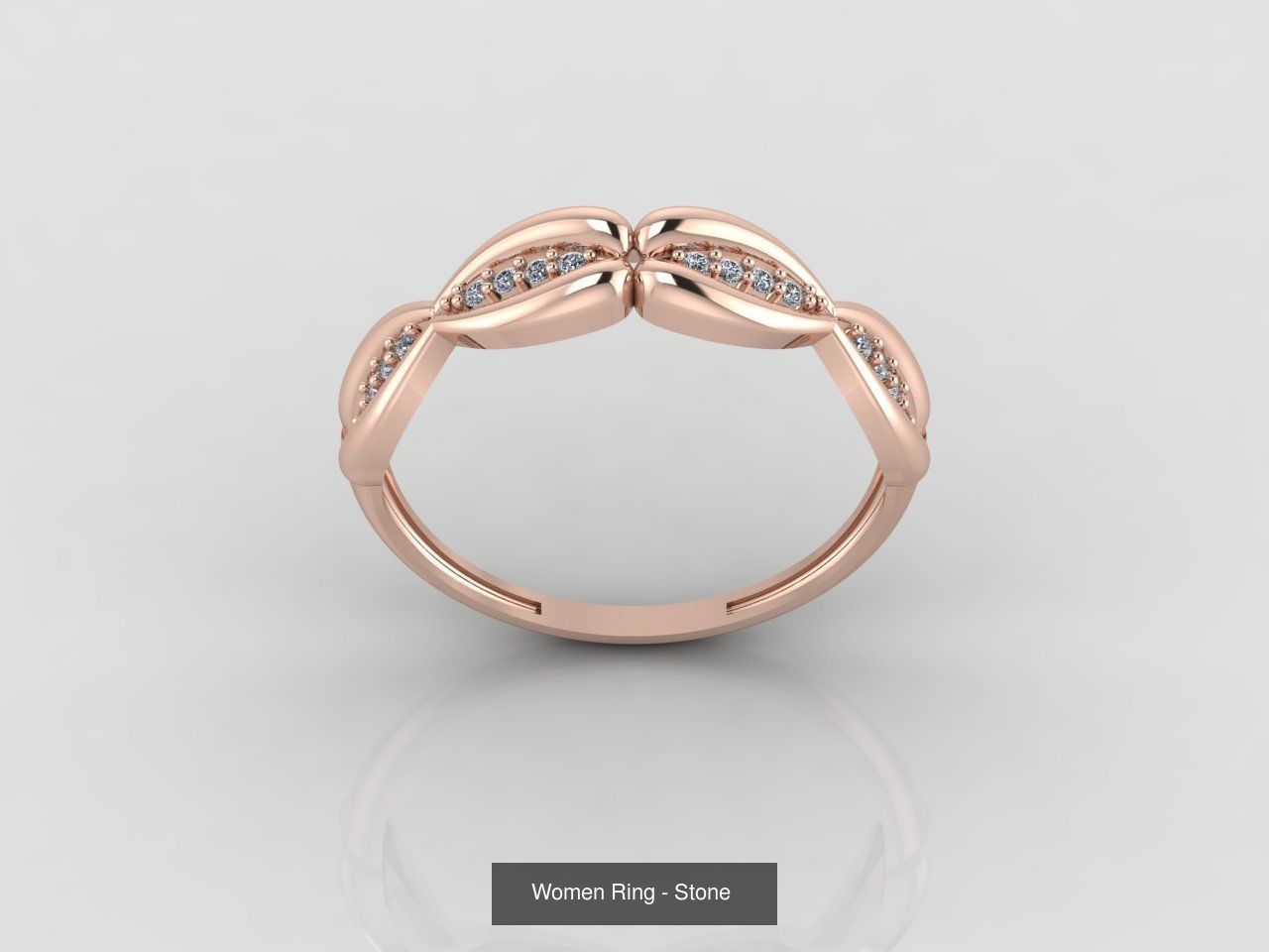 100 Files - Women Ring Womens Rings With Stone Models 3DM 3D Model Collection_60
