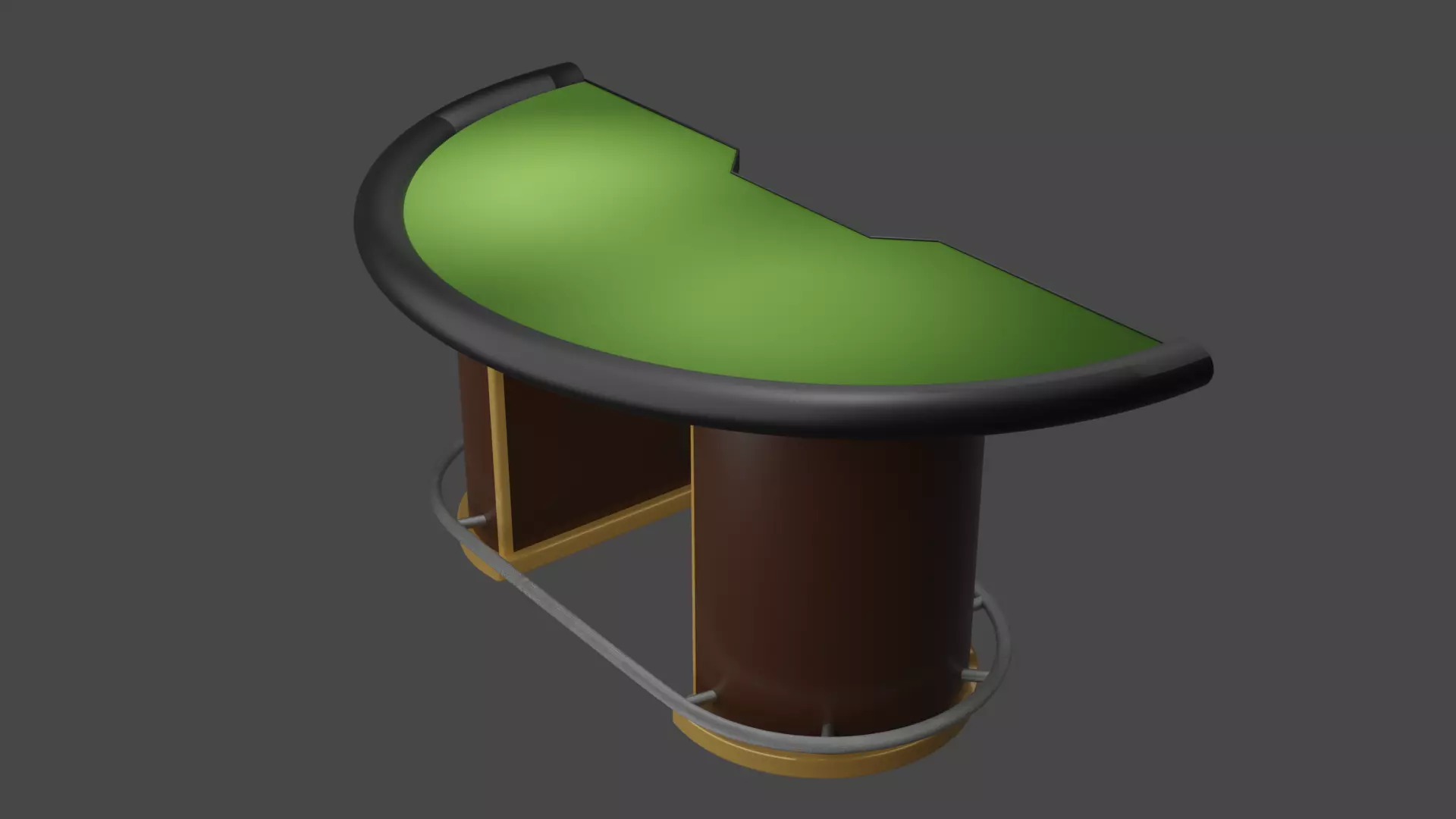 Blackjack or Poker Table  Free 3D model_0
