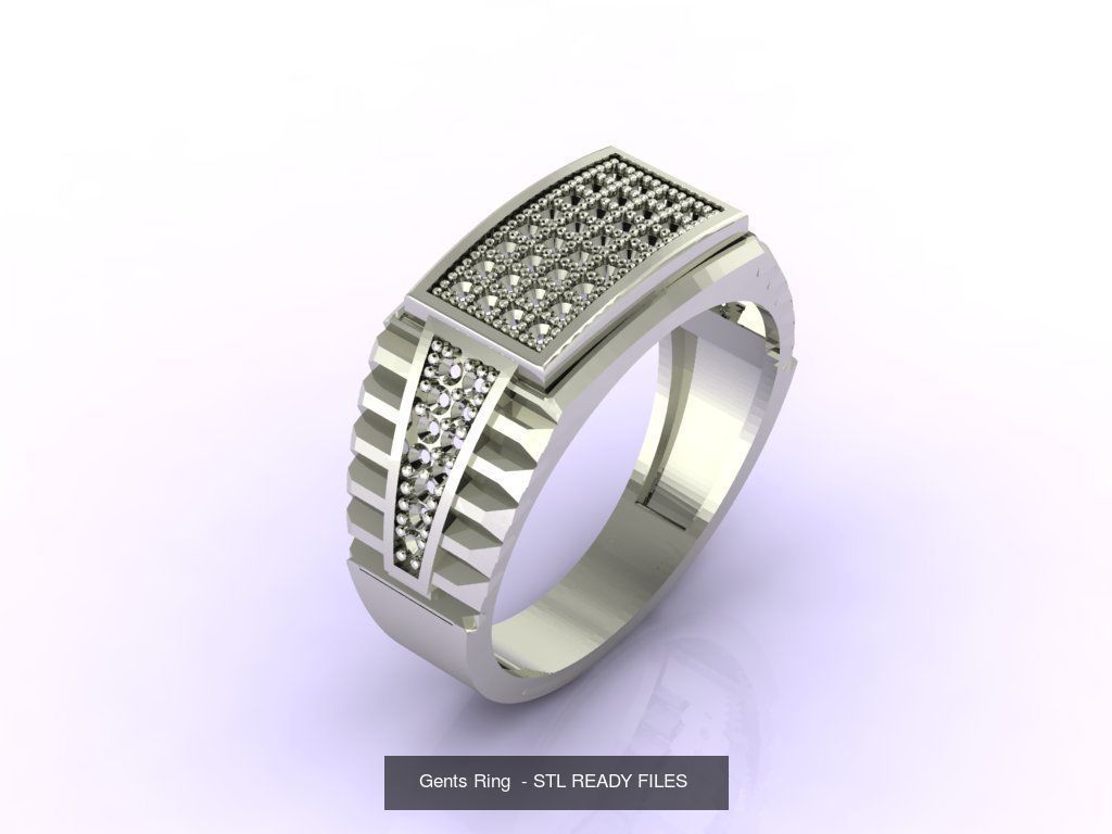 76 Files - STL 3D Model Gent Ring Gents Ring 3D print model  3D Model Collection_65